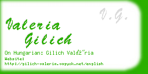 valeria gilich business card